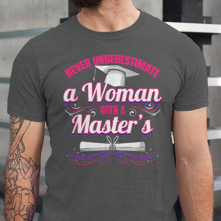 Master University Degree Master Graduation Party Girl Unisex Jersey T-Shirt