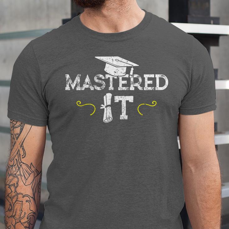 Mastered It Masters Graduation Cool Distressed Unisex Jersey T-Shirt