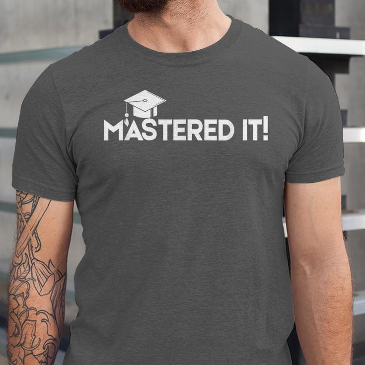 Mastered It MBA Graduation Shirt Him Her 2018 Unisex Jersey T-Shirt