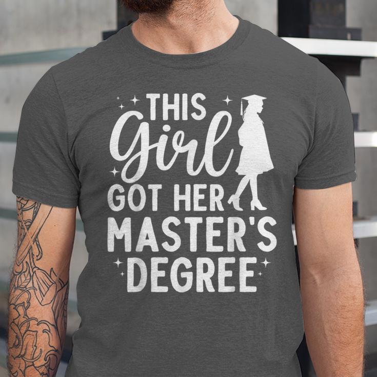 Masters Degree Art For Women Girls Masters Degree Graduation Unisex Jersey T-Shirt