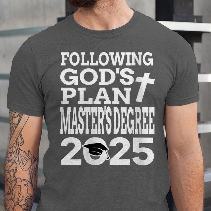 Masters Degree Graduation 2025 Christian MSW MPH MBA Unisex Jersey T-Shirt