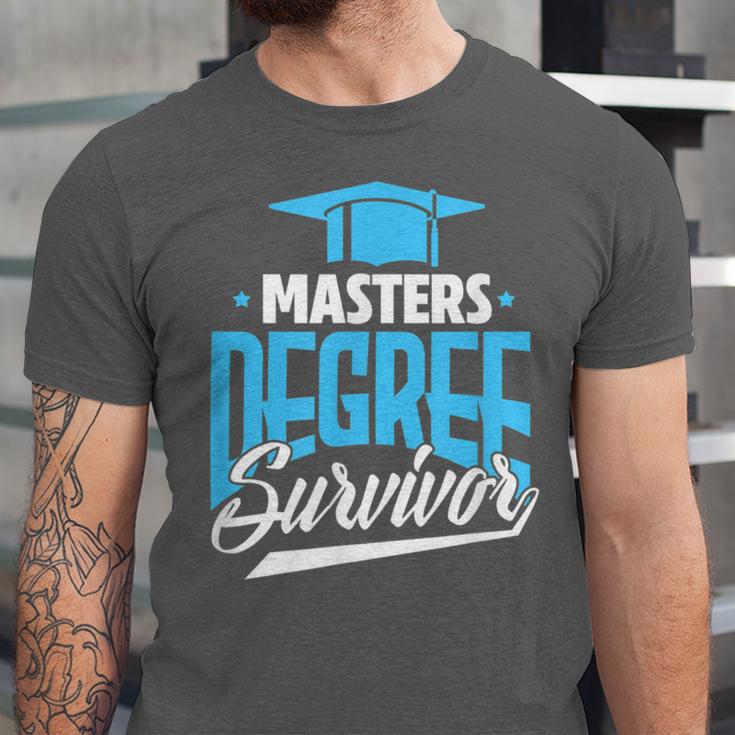 Master's Degree Graduation Masters Degree Survivor Unisex Jersey T-Shirt