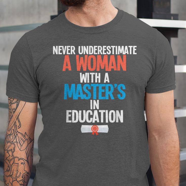 Masters In Education Degree Graduation Women MeD Unisex Jersey T-Shirt