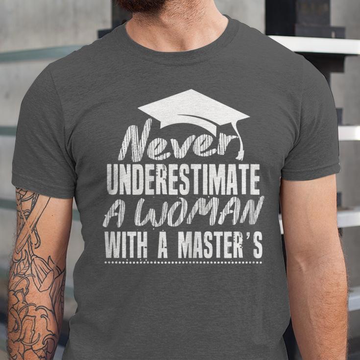 Master's Graduation Shirt For Women With Masters Degree Unisex Jersey T-Shirt