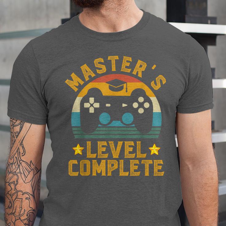 Master's Level Complete Vintage Video Gamer Graduation Unisex Jersey T-Shirt