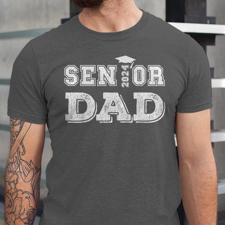 Matching Family Highschool Graduation 2024 Senior Dad Unisex Jersey T-Shirt