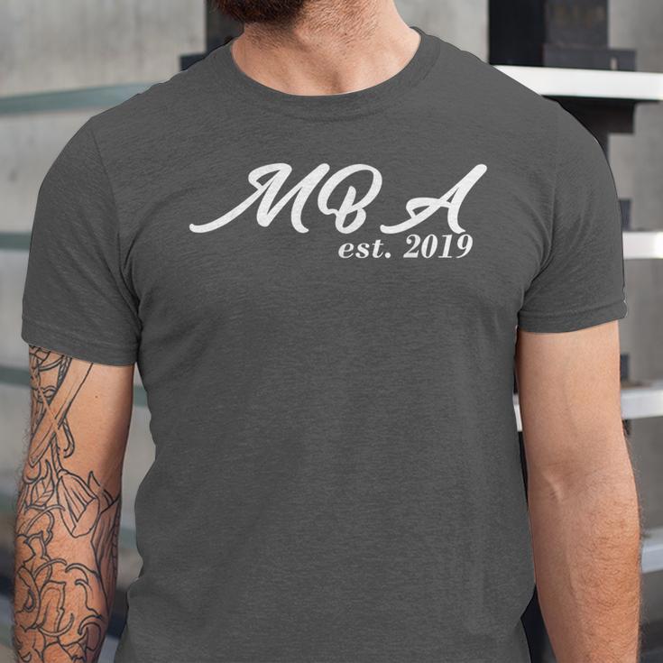MBA Established 2019 MBAs Graduation Shirt Unisex Jersey T-Shirt