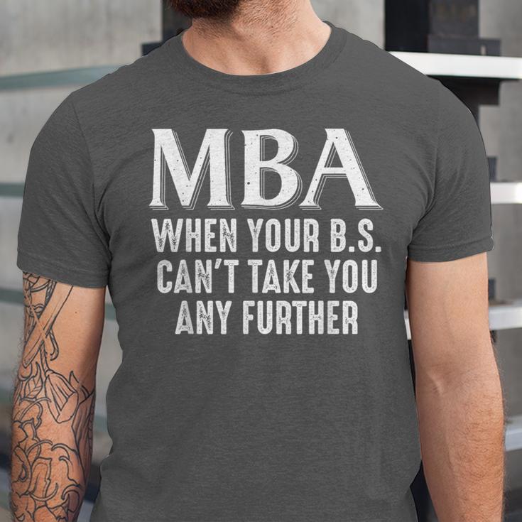 MBA For Men Women Master Degree Graduation Day Unisex Jersey T-Shirt