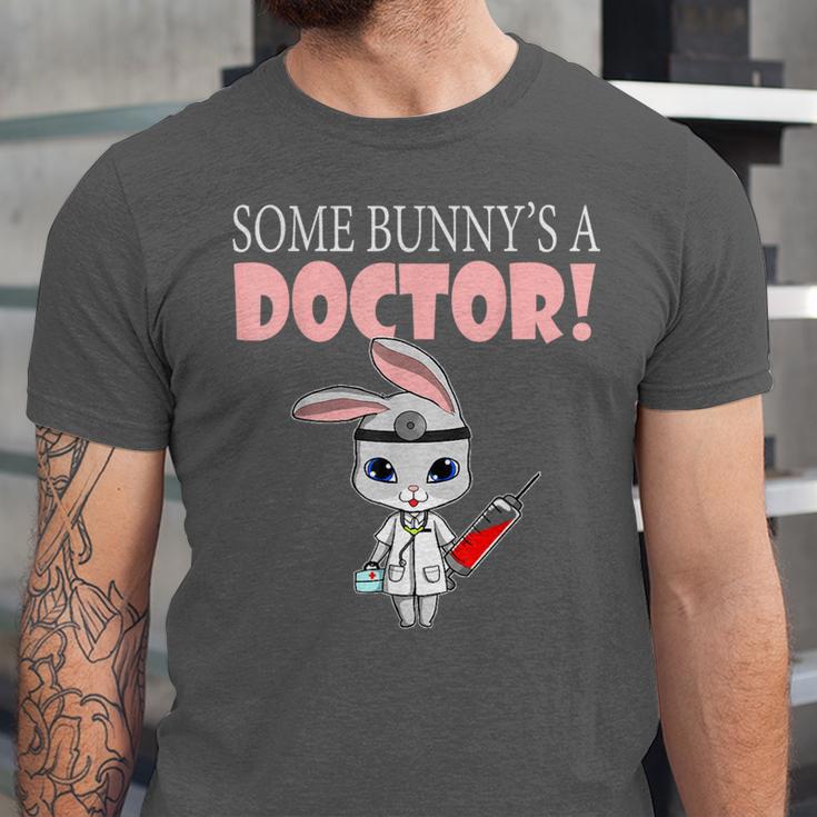 Med School Graduation Bunny Medical New Doctor Unisex Jersey T-Shirt