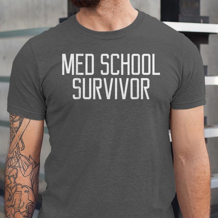 Med School Survivor Medical Women Graduation Unisex Jersey T-Shirt