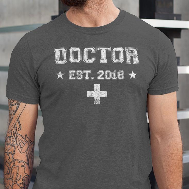 Medical Student GraduationShirt Doctor Est 2018 Unisex Jersey T-Shirt
