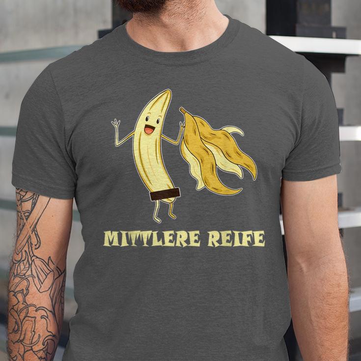 Medium Mature Banana Banana Real School Graduation Celebrations Unisex Jersey T-Shirt