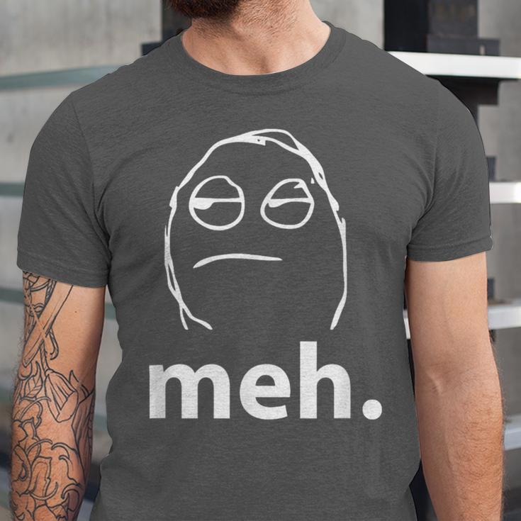 Meh Shirt Teacher Idea College Geek Graduation Tshirt Unisex Jersey T-Shirt