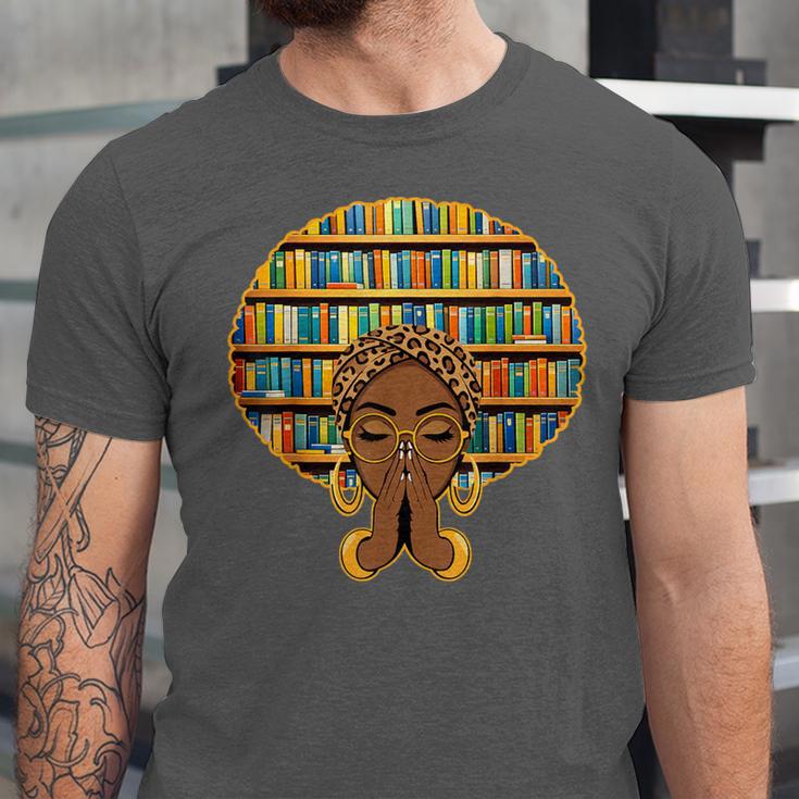 Melanin Afro Women Girl Book Librarian History African Unisex Jersey T-Shirt Melanin Afro Women Girl Book Librarian History African Unisex Jersey T-Shirt