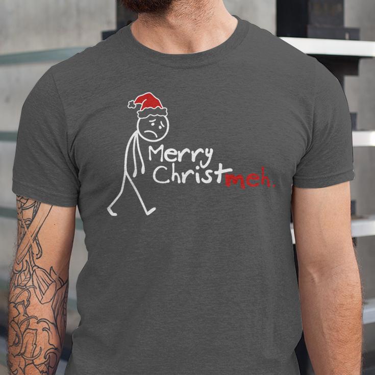 Merry Christ-Meh Christmas Introvert Unisex Jersey T-Shirt Merry Christ-Meh Christmas Introvert Unisex Jersey T-Shirt