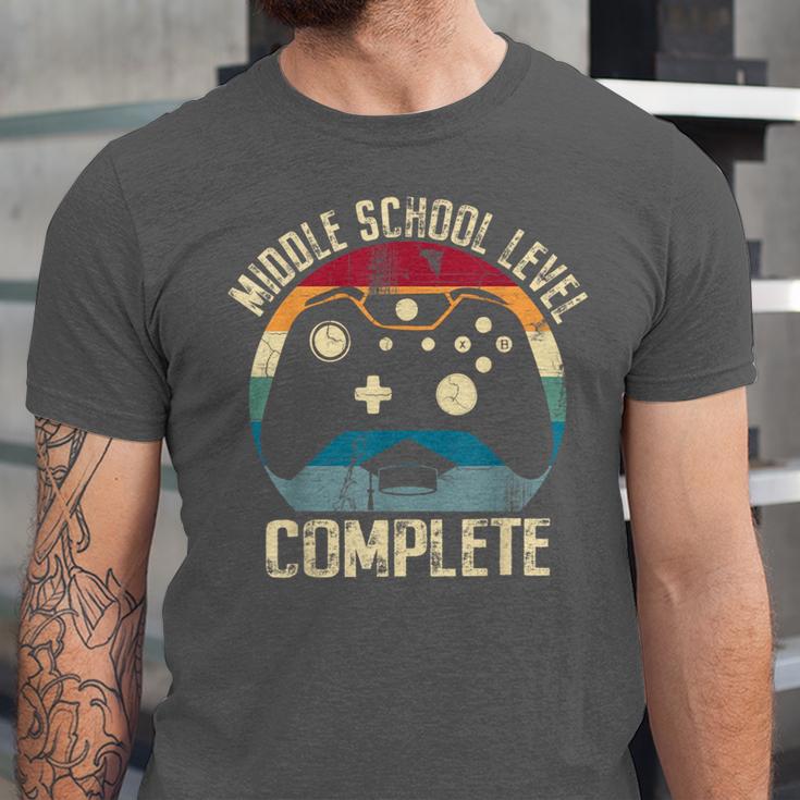 Middle School Level Complete Gamer Class Of 2024 Graduation Unisex Jersey T-Shirt