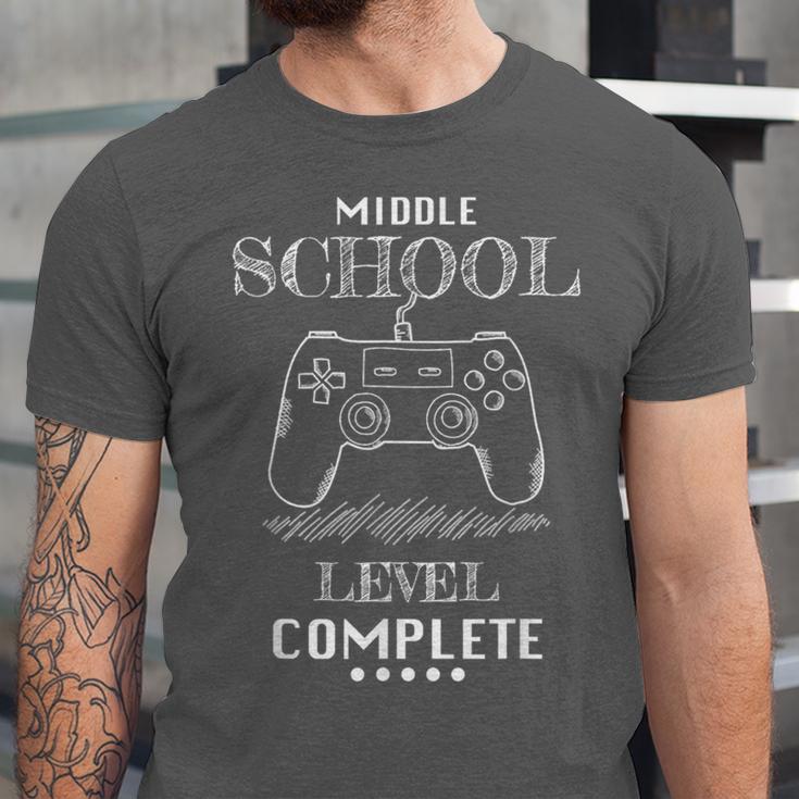 Middle School Level Complete Shirt Graduation Gaming Unisex Jersey T-Shirt