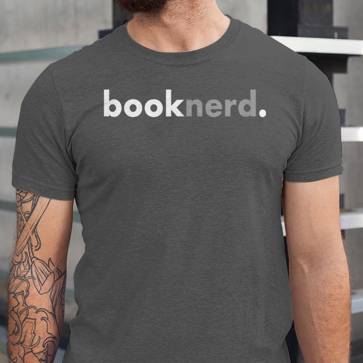 Minimalist Book Lover Book Nerd Unisex Jersey T-Shirt