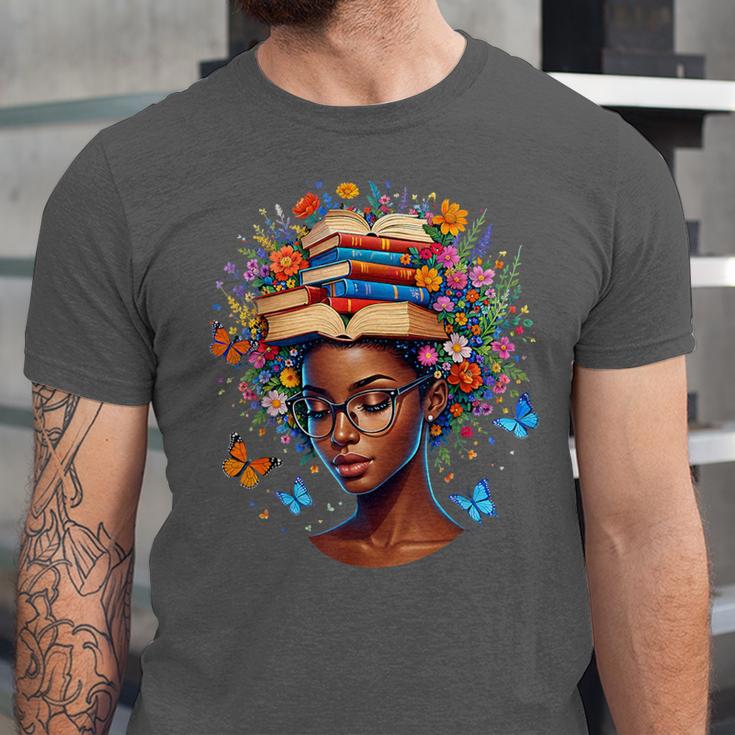 Month Honoring Past Inspiring Pride Melanin Book Unisex Jersey T-Shirt