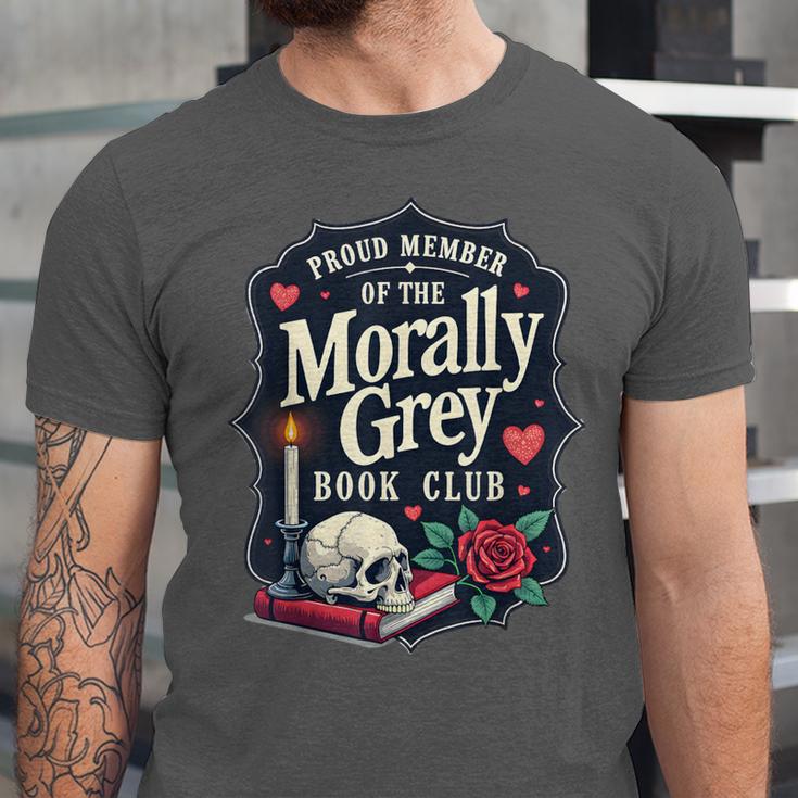 Morally Grey Merch Dark Romance Romantasy Smutty Book Lover Unisex Jersey T-Shirt Morally Grey Merch Dark Romance Romantasy Smutty Book Lover Unisex Jersey T-Shirt