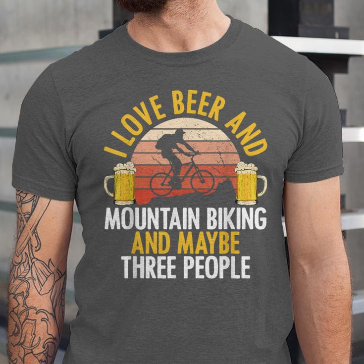 Mountain Biking Beer Drinking Introvert Sayings For Cyclist Unisex Jersey T-Shirt Mountain Biking Beer Drinking Introvert Sayings For Cyclist Unisex Jersey T-Shirt