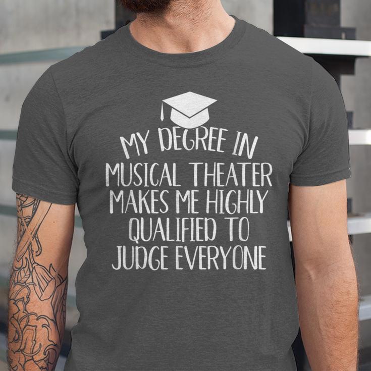 Musical Theater Major Graduation Unisex Jersey T-Shirt