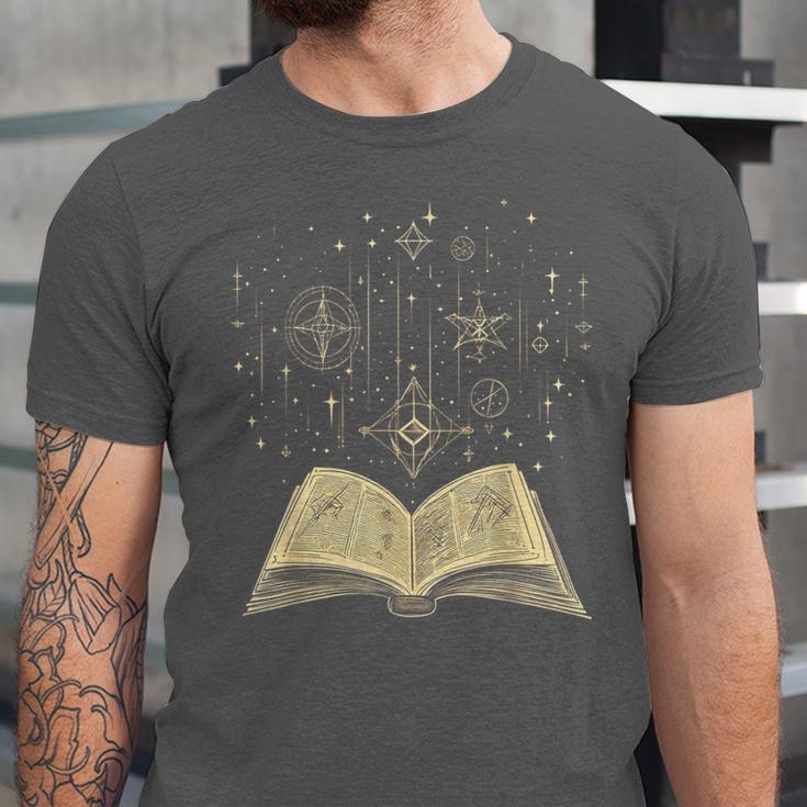 Mystic Astral Lunar Celestial Witch Spell Book Unisex Jersey T-Shirt Mystic Astral Lunar Celestial Witch Spell Book Unisex Jersey T-Shirt