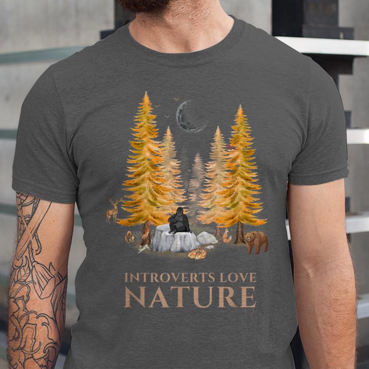 Nature Scene Tees For Introverts Quiet Escape Solitude Unisex Jersey T-Shirt