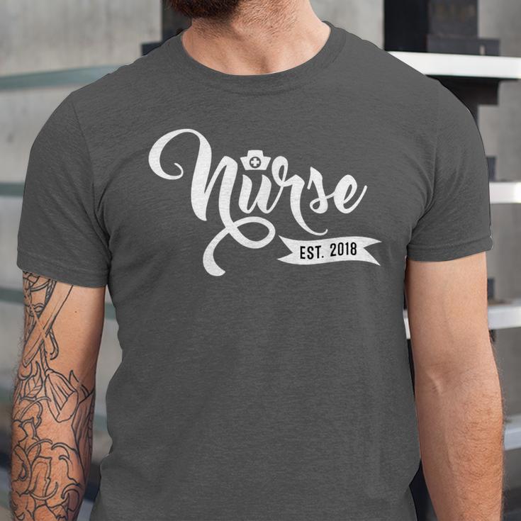 New Nurse 2018 Nursing School Graduate Graduation Shirt Unisex Jersey T-Shirt