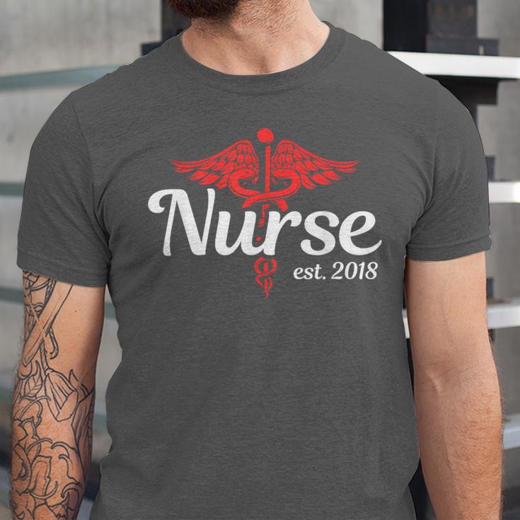 New Nurse 2018 Nurse Nursing School Graduation Shirt Unisex Jersey T-Shirt