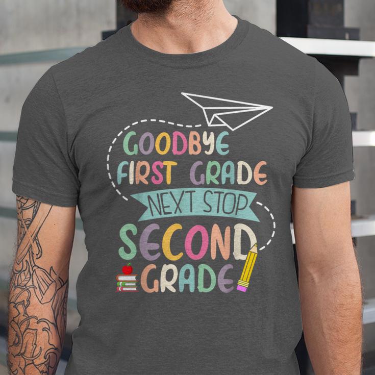Next Stop 2nd Grade 1st First Grade Graduation Last Day Unisex Jersey T-Shirt