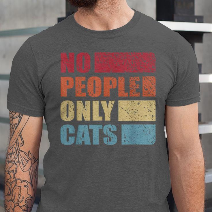 No People Only Cats Introvert Unisex Jersey T-Shirt No People Only Cats Introvert Unisex Jersey T-Shirt