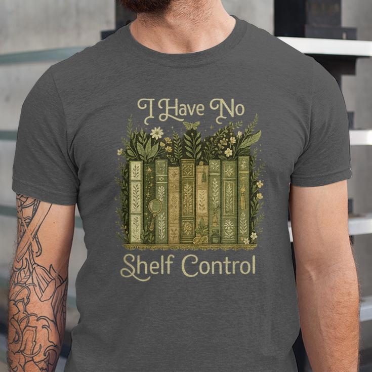 I Have No Shelf Control Vintage Botanical Books Graphic Unisex Jersey T-Shirt