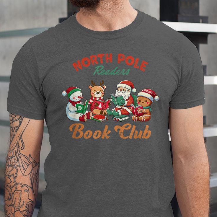 North Pole Readers Book Club Reading Book Christmas Unisex Jersey T-Shirt North Pole Readers Book Club Reading Book Christmas Unisex Jersey T-Shirt