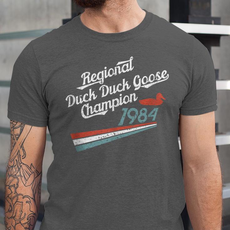 Nostalgia 80s Duck Goose Distressed Unisex Jersey T-Shirt