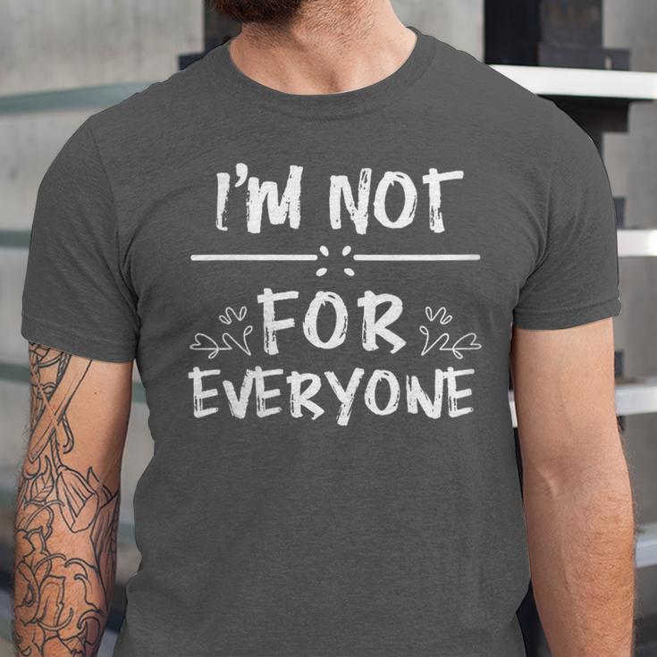 Not 4 Everyone Sarcastic Introvert Graphic Unisex Jersey T-Shirt Not 4 Everyone Sarcastic Introvert Graphic Unisex Jersey T-Shirt