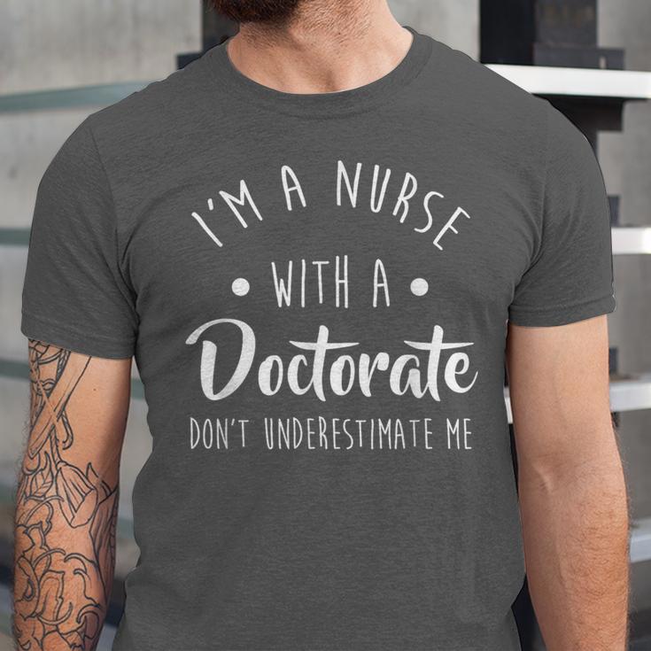 Nurse DNP PhD Doctorate Graduation Women Unisex Jersey T-Shirt