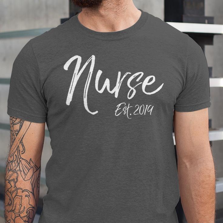 Nurse Est 2019 Shirt Women Nursing School Graduation Unisex Jersey T-Shirt