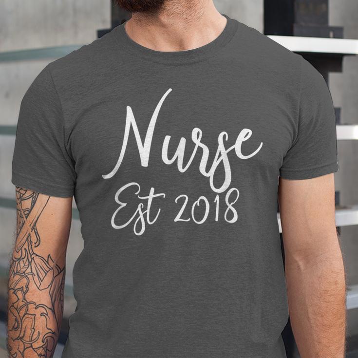 Nurse Established 2018 Shirt Nursing School Graduation Unisex Jersey T-Shirt