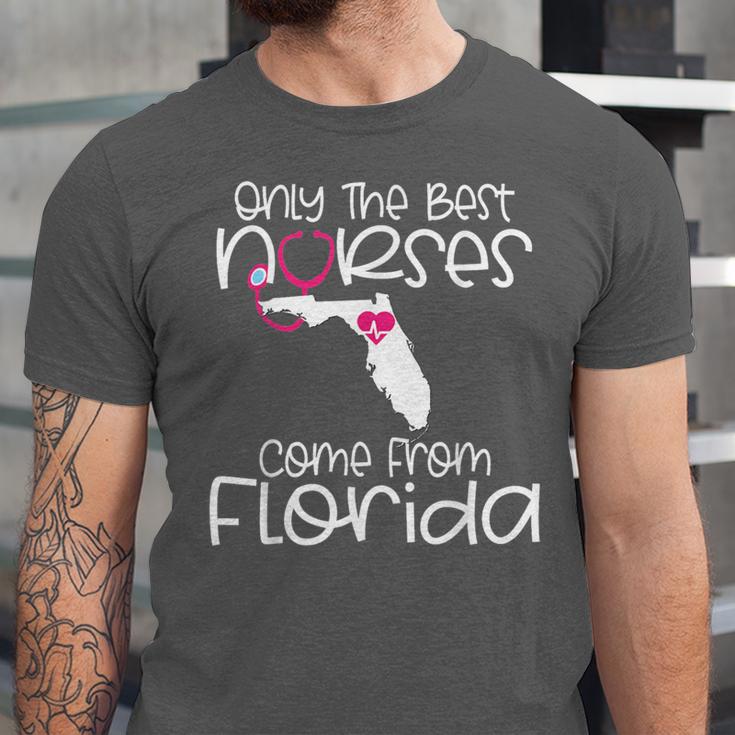 Nurse Florida RN CNA LPN Nursing Student Graduation Unisex Jersey T-Shirt