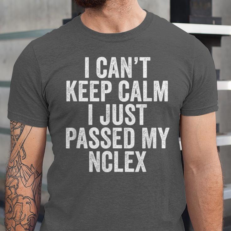 Nurse Graduation I Can't Keep Calm I Passed My NCLEX Unisex Jersey T-Shirt