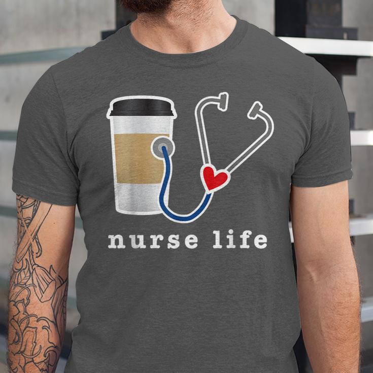 Nurse Life Graphic Nursing School Graduation Unisex Jersey T-Shirt