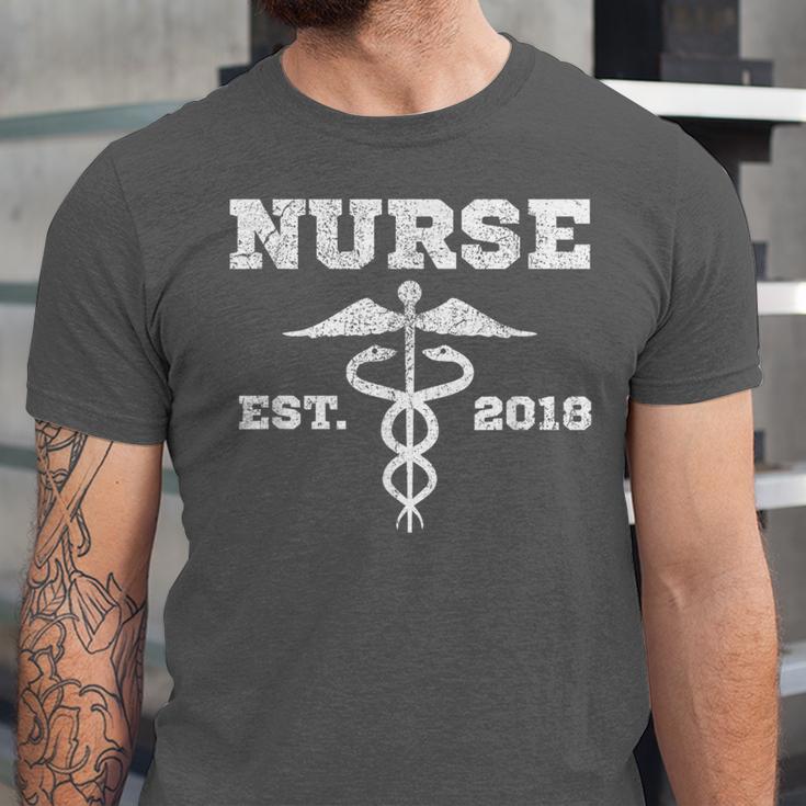 Nurse Nursing GraduationShirt Nurse Est 2018 Unisex Jersey T-Shirt
