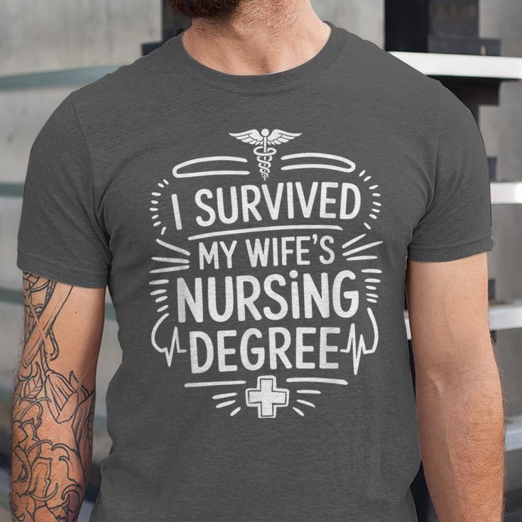 Nurse Wife Nursing Graduation And Nursing Wife Nurse Husband Unisex Jersey T-Shirt