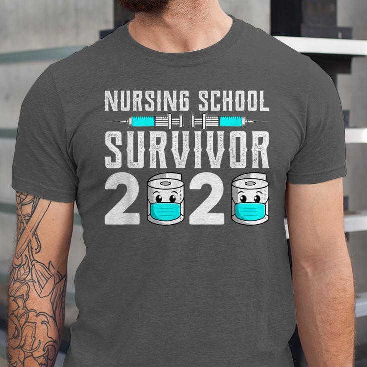 Nursing School Survivor Graduation Nurse RN 2020 Friend Unisex Jersey T-Shirt