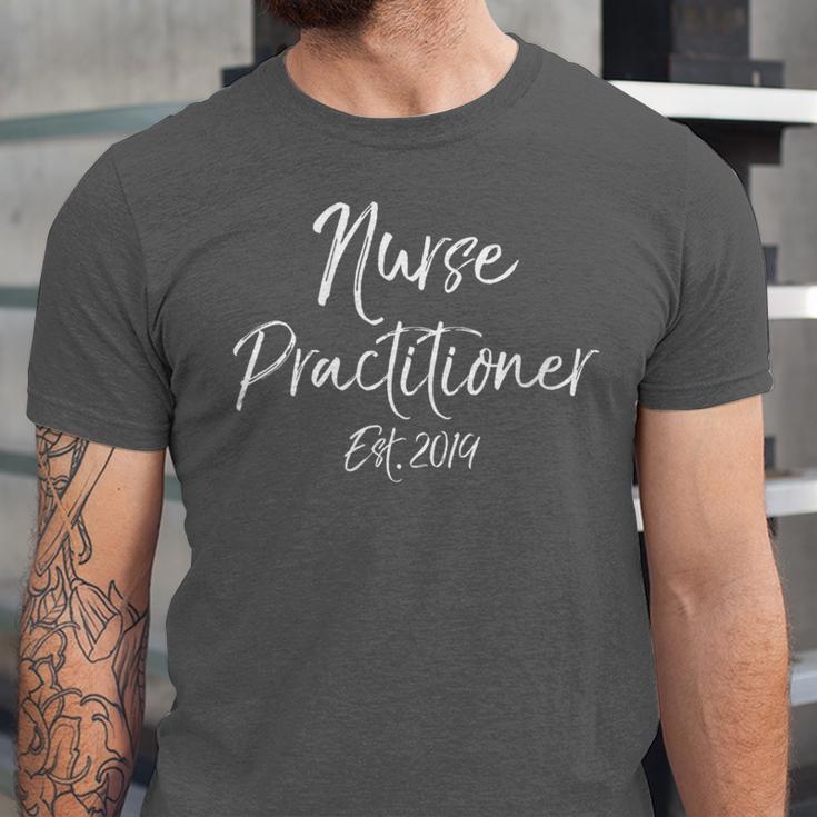 Nursing Student Graduation Nurse Practitioner Est 2019 Unisex Jersey T-Shirt