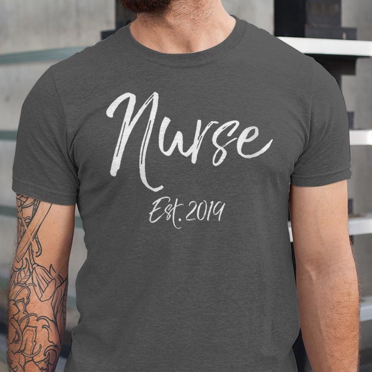 Nursing Student Graduation For Women Nurse Est 2019 Unisex Jersey T-Shirt