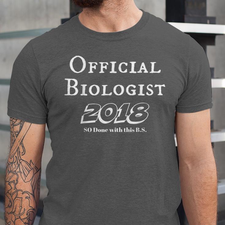 Official BiologistShirt Biologist Graduation Shirt Unisex Jersey T-Shirt
