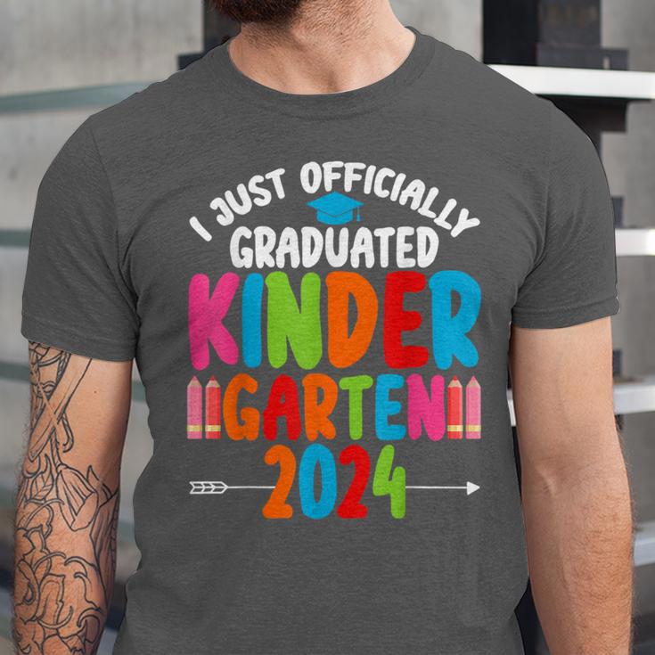 I Officially Graduated Kindergarten Graduation 2024 Unisex Jersey T-Shirt
