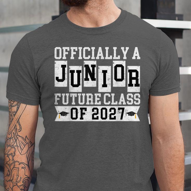 Officially a Junior Future Class Of 2027 Senior Graduation Unisex Jersey T-Shirt